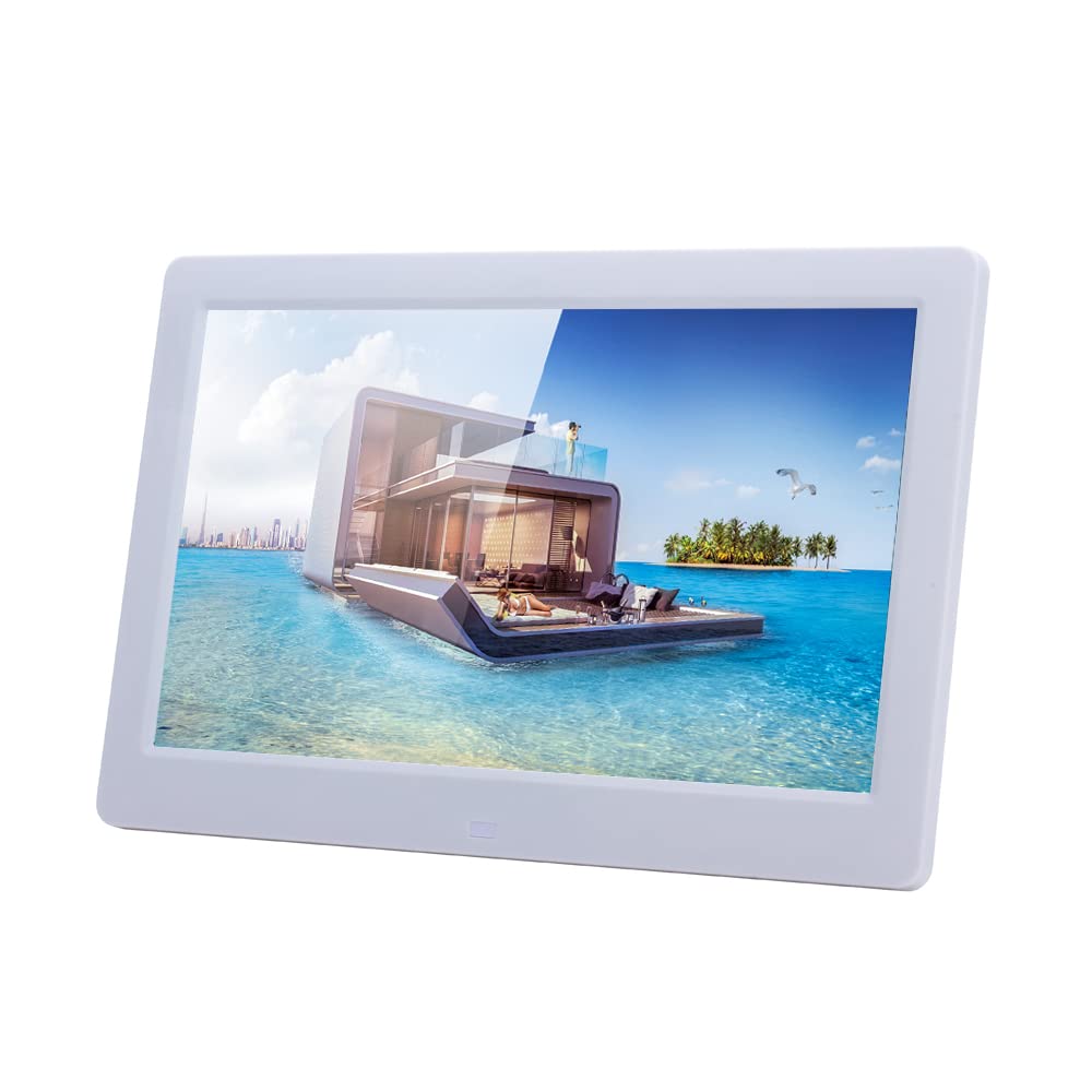 CRONY 10Inch Smart Digital Picture Photo Frame Function Signage Advertising Player | White