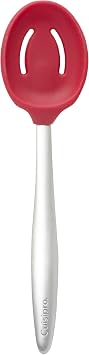 Cuisipro PICCOLO 8" Silicone Slotted Spoon, Red
