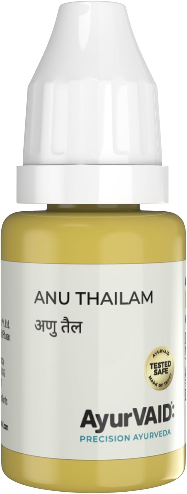 - Anu Thailam 10 ml | First & Only TESTED SAFE for Heavy Metals | Nasal Oil for Sinus Relief, Head & Neck Wellness, and Mental Clarity | With Bael, Cinnamon, Cardamom & Sesame Oil