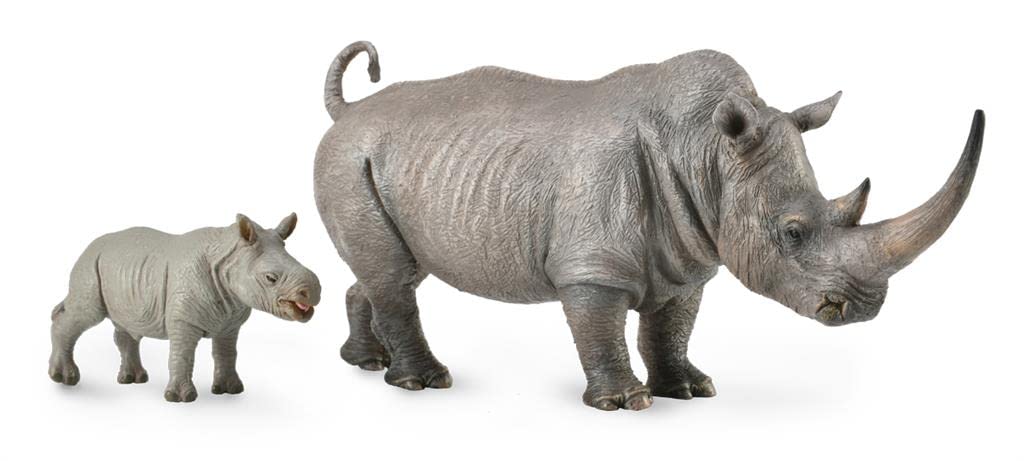 Collecta White Rhinoceros Miniature Figure : Amazon.in: Toys & Games