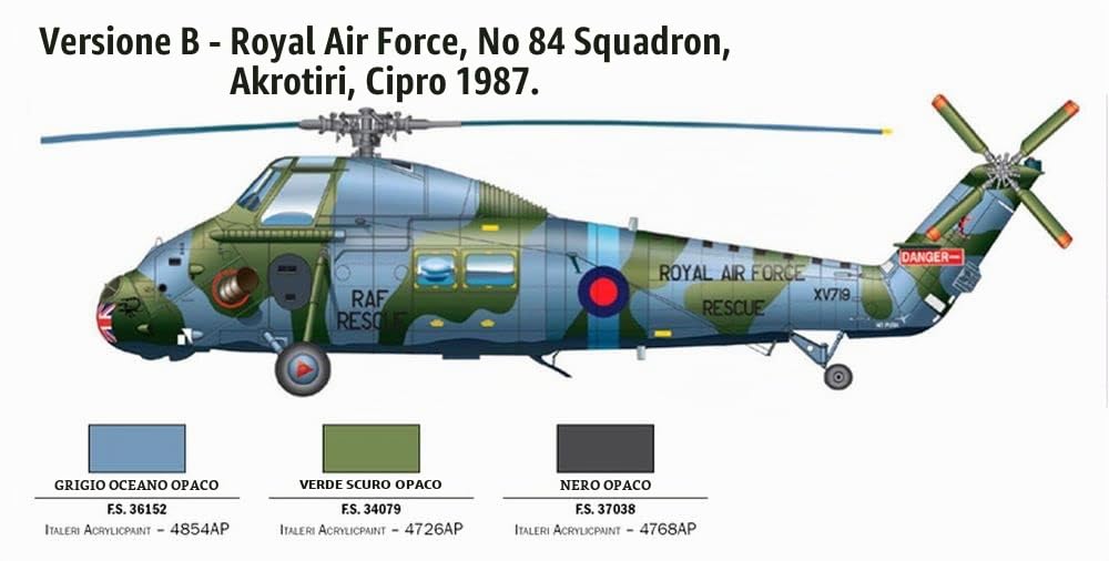 Italeri 2720 Wessex UH.5 Falklands 40 Years Anniversary, Scala 1:48, Plastic Model Kit, Modello in Plastica da Montare, Modellismo