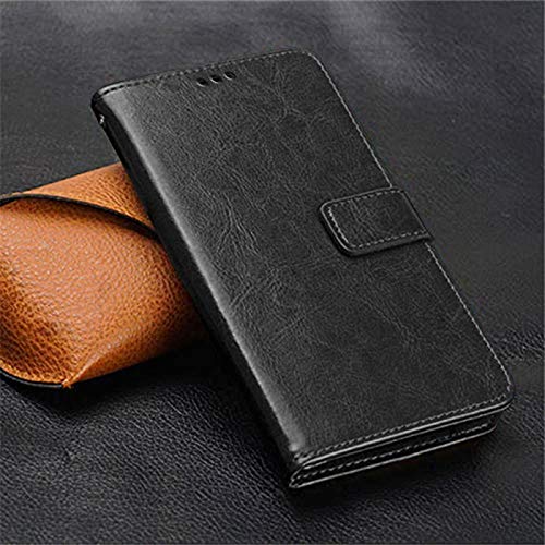 Image of WOW IMAGINE Shock Proof Flip Cover Back Case Cover for Xiaomi Mi Redmi 10 Prime (Flexible | Leather Finish | Card Pockets Wallet & Stand | Black)