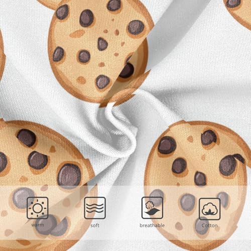 Wusikd Chocolate Chip Girls' Underwear Cotton Cookie Girls Briefs Soft Toddler Underwear 2T3