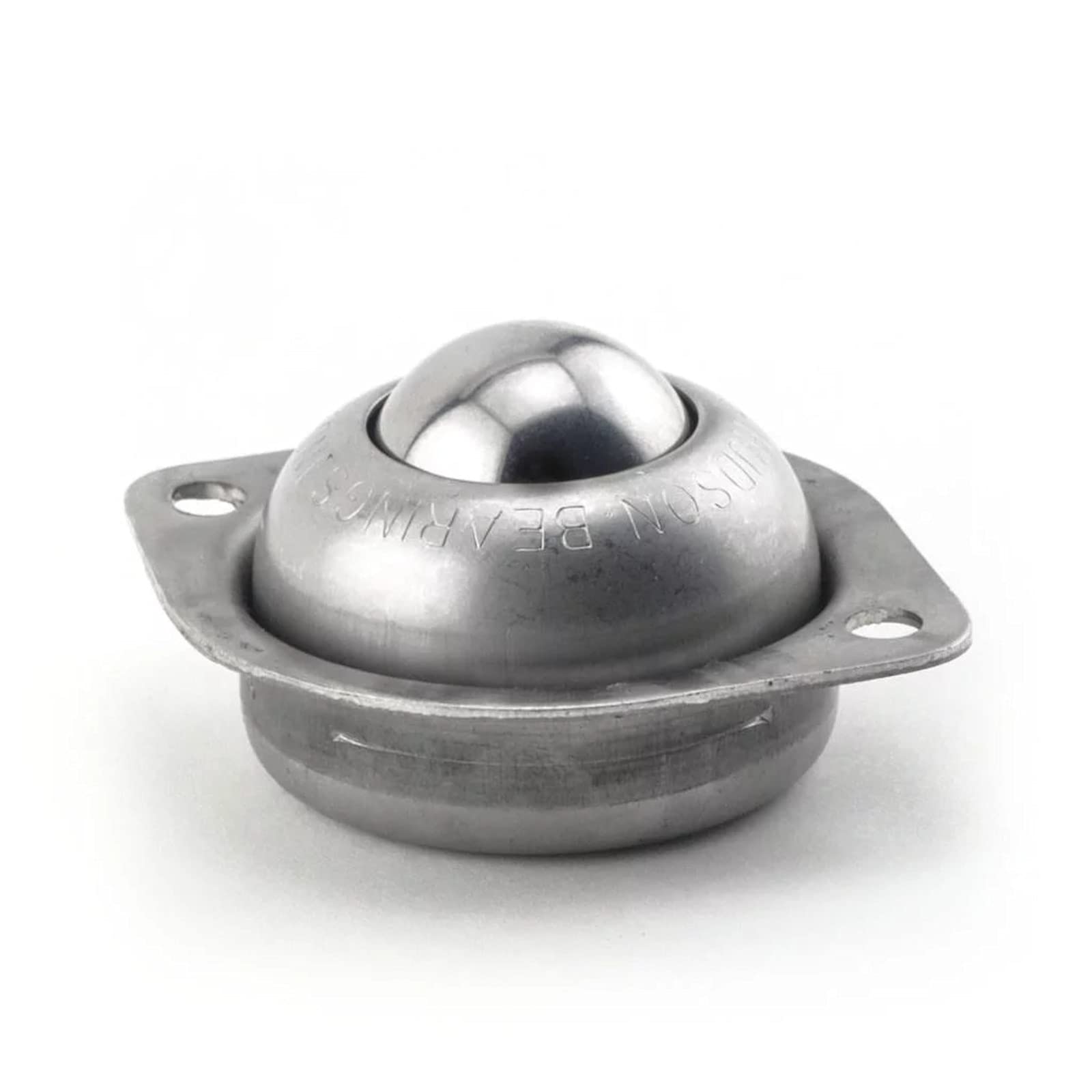 LPBT-1CS Hudson Bearing Low Profile Flange Mounted Ball Transfer, Carbon Steel, 75 lbs