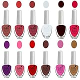 G4U Nail Polish Set of 12 | Long Lasting, Quick Dry & Glossy Finish | Multicolor Nail Paint Kit for Women & Girls (Pink)