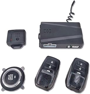 iniciar o sistema,ERYUE 12 V Alarme de Carro Passivo Keyless Um Botão Iniciar Sistema de Controle Remoto Auto Central de Bloqueio Botão Iniciar Parar Automotivo PKE