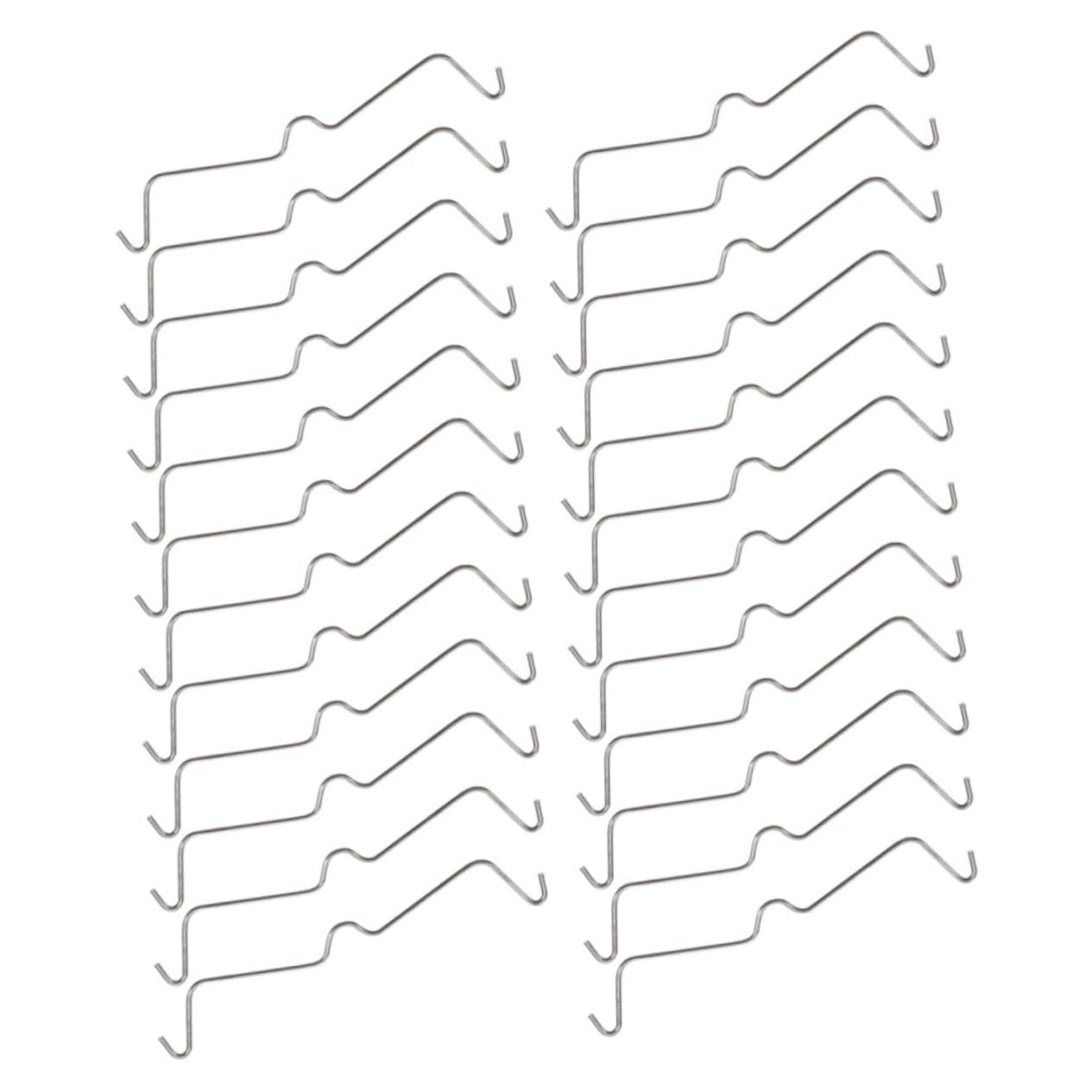 CANIGHT 3sets Pegboard Hooks Stainless Steel Locks Peg Hook Stoppers for Clamping 60pcs*3