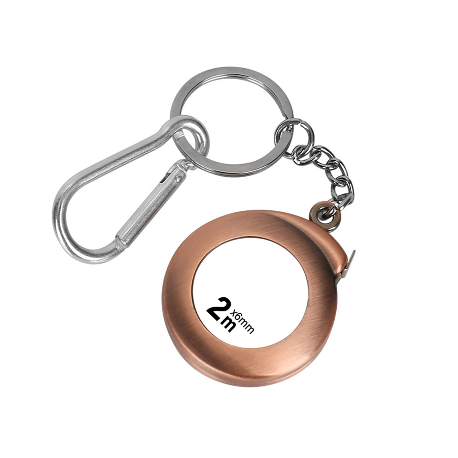 Christol Tape Measure Keychains Functional Mini Retractable Measuring Tape Keychains 2M Stainless Steel Tape Measure Durable