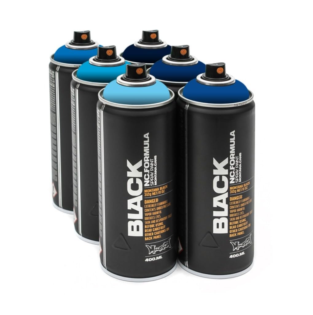 Montana Sprühdosen Set Sky Water Effekt Farben Abstufung für Dekoration und Graffiti