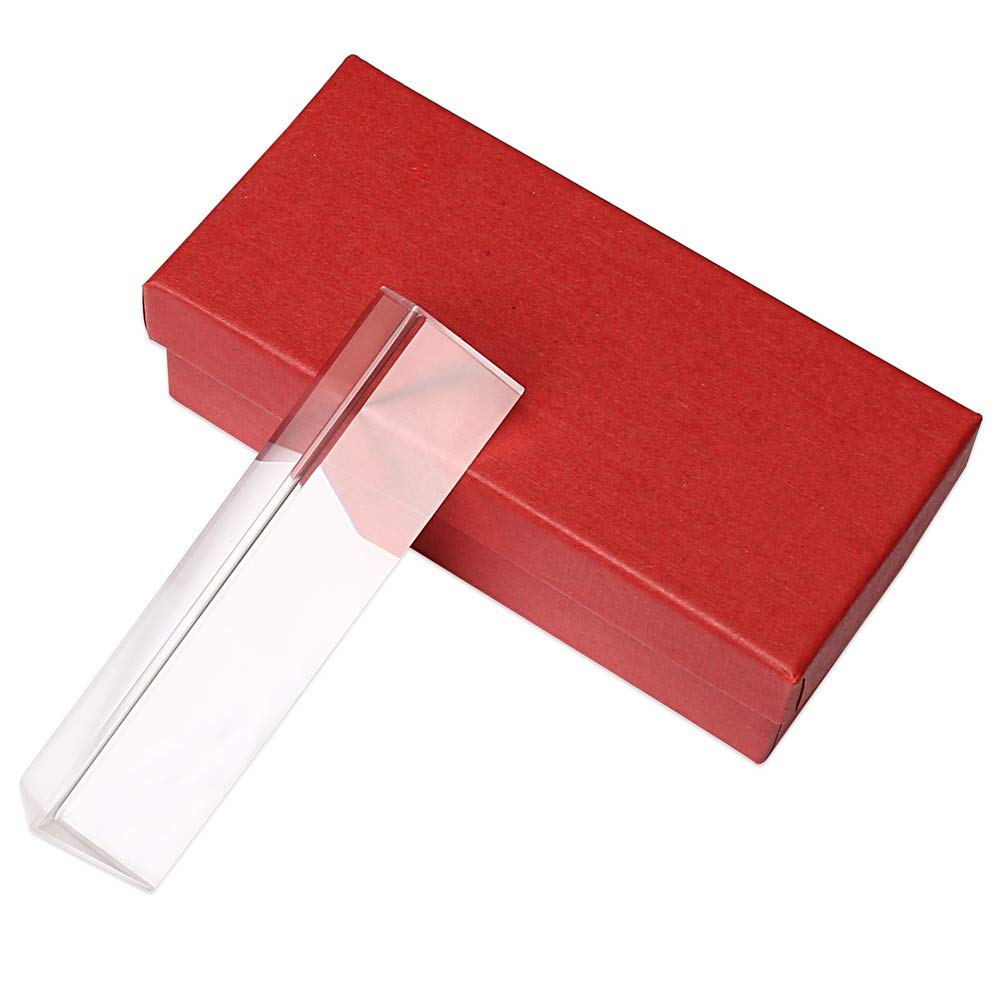 Buy kuou Optical Glass Prism, 10cm Crystal Triangular Prism Refractor