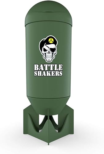Battle Shakers Vaso para coctelera de bombas botella de coctelera a prueba de fugas de 20 onzas taza de proteĂna con compartimento de almacenamiento Battle Shakers Vaso para coctelera de bombas botella de coctelera a prueba de fugas de 20 onzas taza de proteĂna con compartimento de almacenamiento