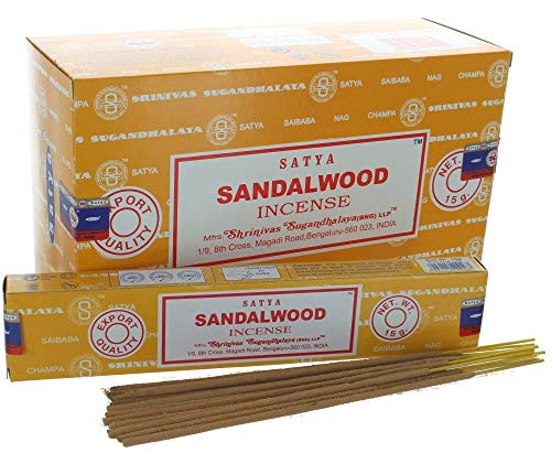 Hari Deals Satya - Juego de 6 fragancias para incienso (sándala), diseño de campeón y almizcle