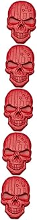 Abaodam 5 Peças Adesivo De Caveira Para Carro Decoração De Motocicleta Adesivos De Carro Liga De Zinco Decalques De Emblema De Veículo Para Caminhões Acessórios De Halloween Sinal De