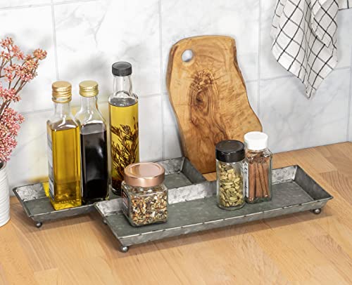 Red-Co-Set-of-3-Decorative-125-to-175-Rustic-Galvanized-Metal-Trays-with-Distressed-Finish Red Co Set of 3 Decorative 125 to 175 Rustic Galvanized Metal Trays with Distressed Finish