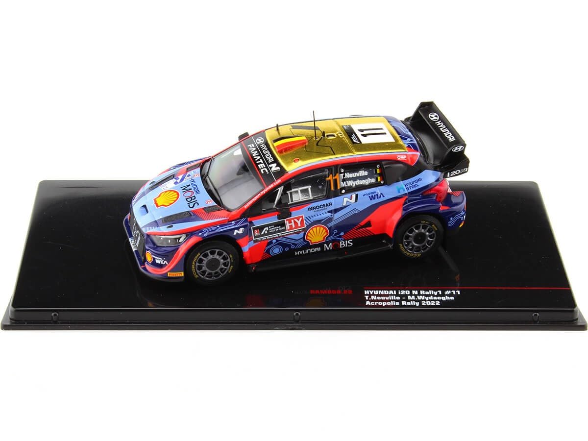 2022 Hyundai i20 N Rally1 Nº11 Neuville/Wydaeghe Rally Acropolis 1:43 IXO Models RAM868LQ