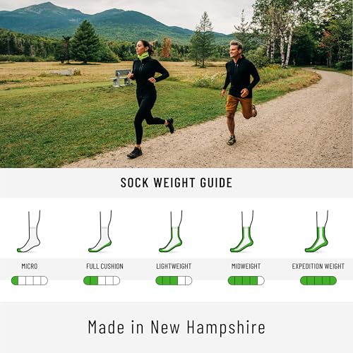 USA Made - Trail Running Ankle Socks - Merino Wool Full Cushion Sock - Moisture Wicking Quarter Crew Running Sock3