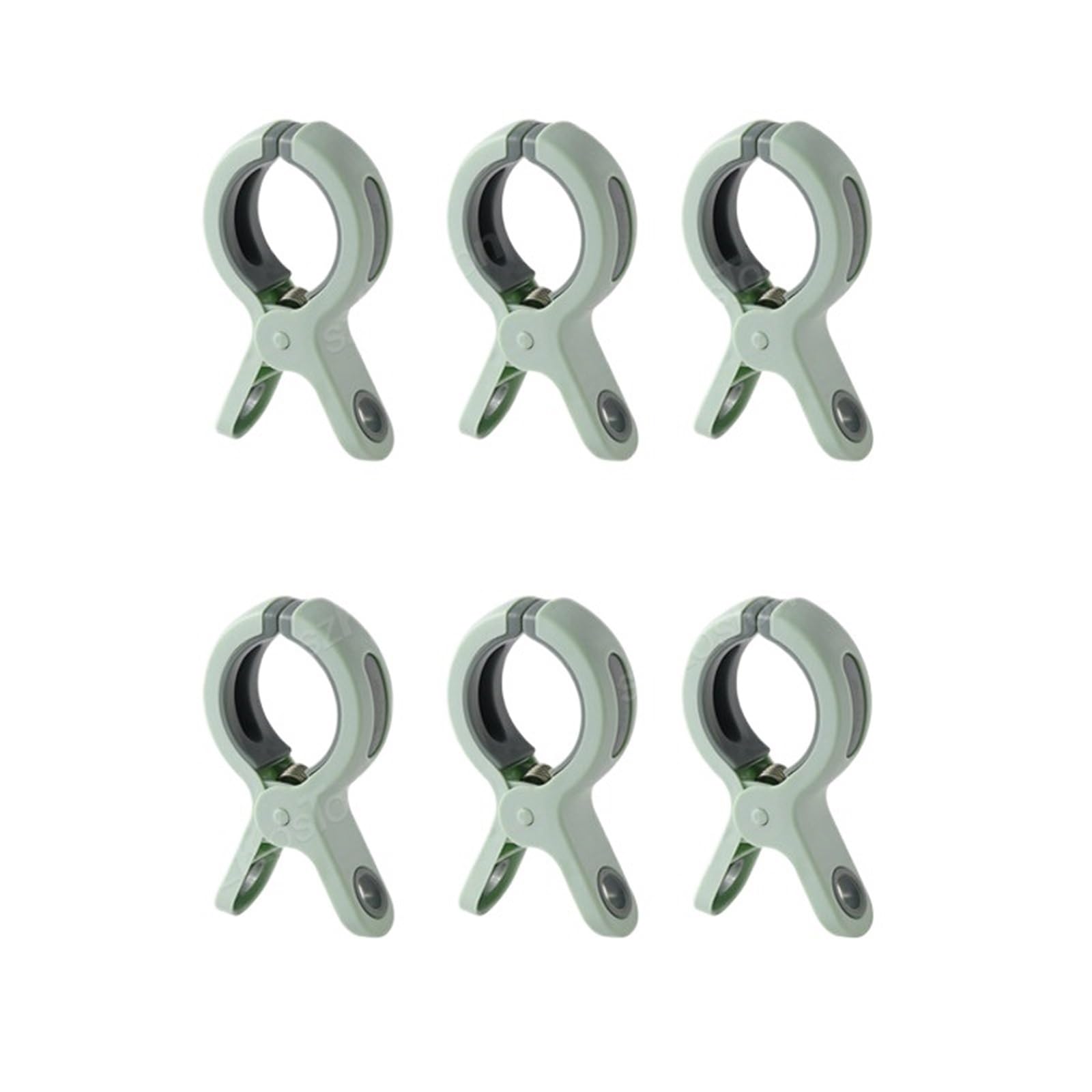 Beach Towel Clips 3-6Pcs Beach Towel Clips Reusable Large Windproof Clothes Pegs Plastic Strong Clothespins Laundry Tongs For Blankets Coats(6PCS Green)