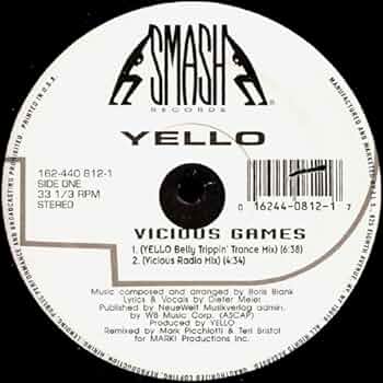 YELLO Vicious Games 12インチシングル Yello / Vicious Games (12 Inch) - Vinyl Cycle Records