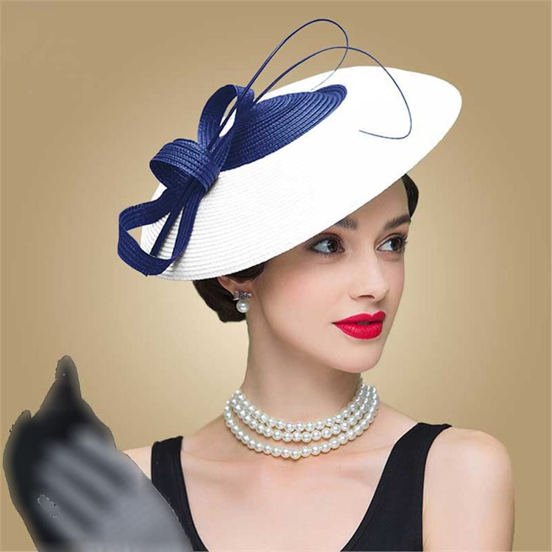 Lmtossey Fascinators Wesela Kapelusz dla Kobiet Fedora Szeroki Vintage Damskie Kapelusze Sukienki
