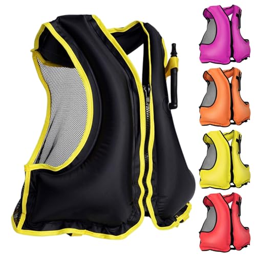 Aiuto al galleggiamento gonfiabile secondo l'ultima norma UE | Gilet da snorkeling gonfiabile | Giubbotto gonfiabile per Snorkel, Kayak, SUP