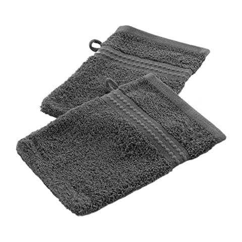 Douceur d'Intérieur, 2 Guantes de baño, 15 x 21 cm, Pizarra Cover