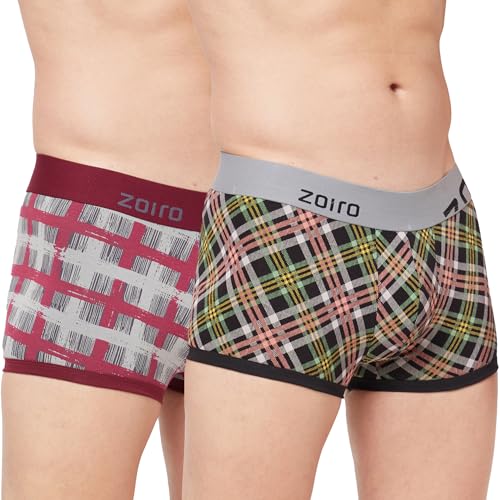 Image of Zoiro Men's Soft Cotton Blend Solid Trend Trunk (Pack of 2) |Colours May Vary