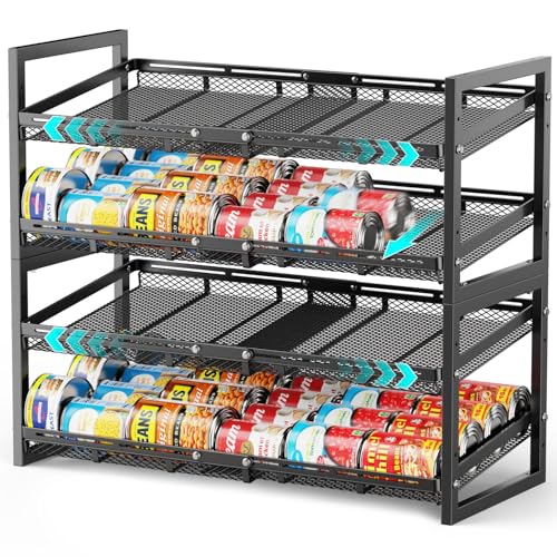 Can-Storage-Organizer-Pantry-Expandable-Width-Holds-96-Cans Can Storage Organizer Pantry - Expandable Width, Holds 96 Cans - Image 1
