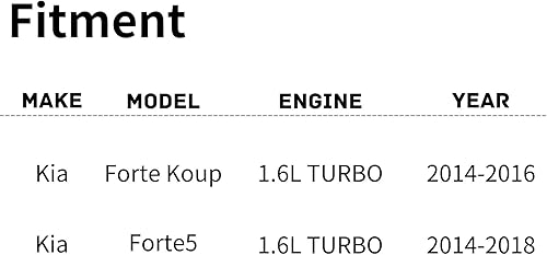 Miniatura 4 de TYG OE Reemplazo (CAPA Quality) Ventilador de refrigeración extra silencioso para 2014-2016(hasta 1-22-16) Kia Forte Koup  2014-2018 Forte5 1.6L