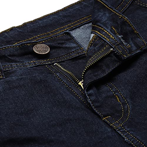 Image of PARIS HAMILTON Womens /Girls High Waist Straight fit Stretchable Denim Jeans Relaxed Fit