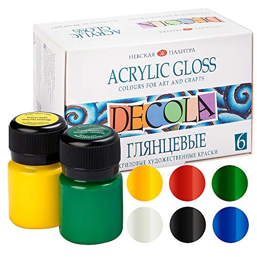 Decola Nevskaya Palitra - Juego de Pinturas acrílicas (6 x 20 ml)