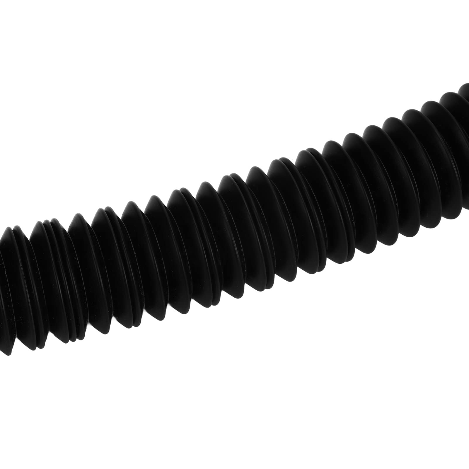 PVC Water Pipe for Kitchen, 2 Pack Flexible Drain Pipe and Adjustable Sink Drain Hose, Black