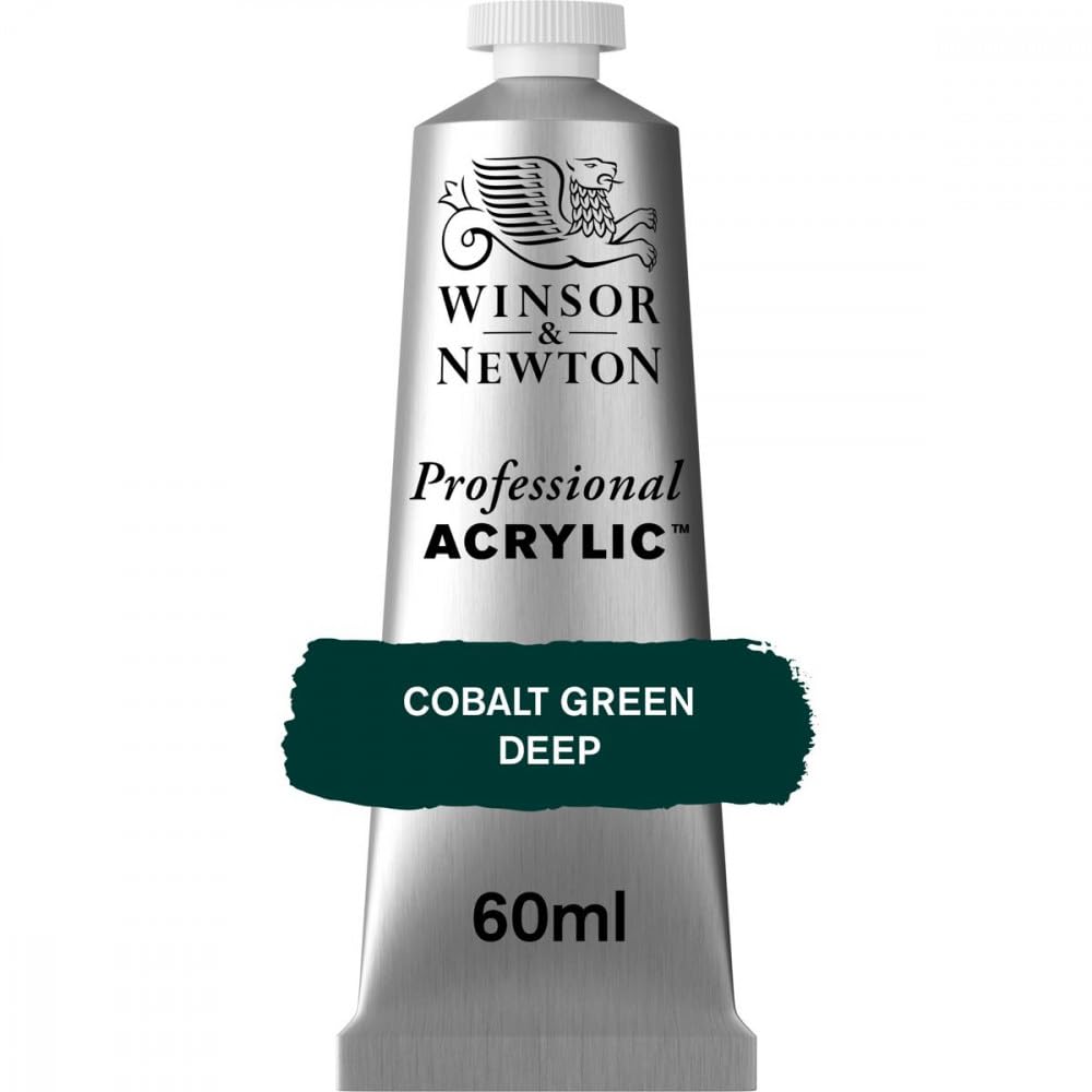Winsor & Newton 8840467 Professional Acrylic Paint, Cobalt Green Deep, 60 ml Tube