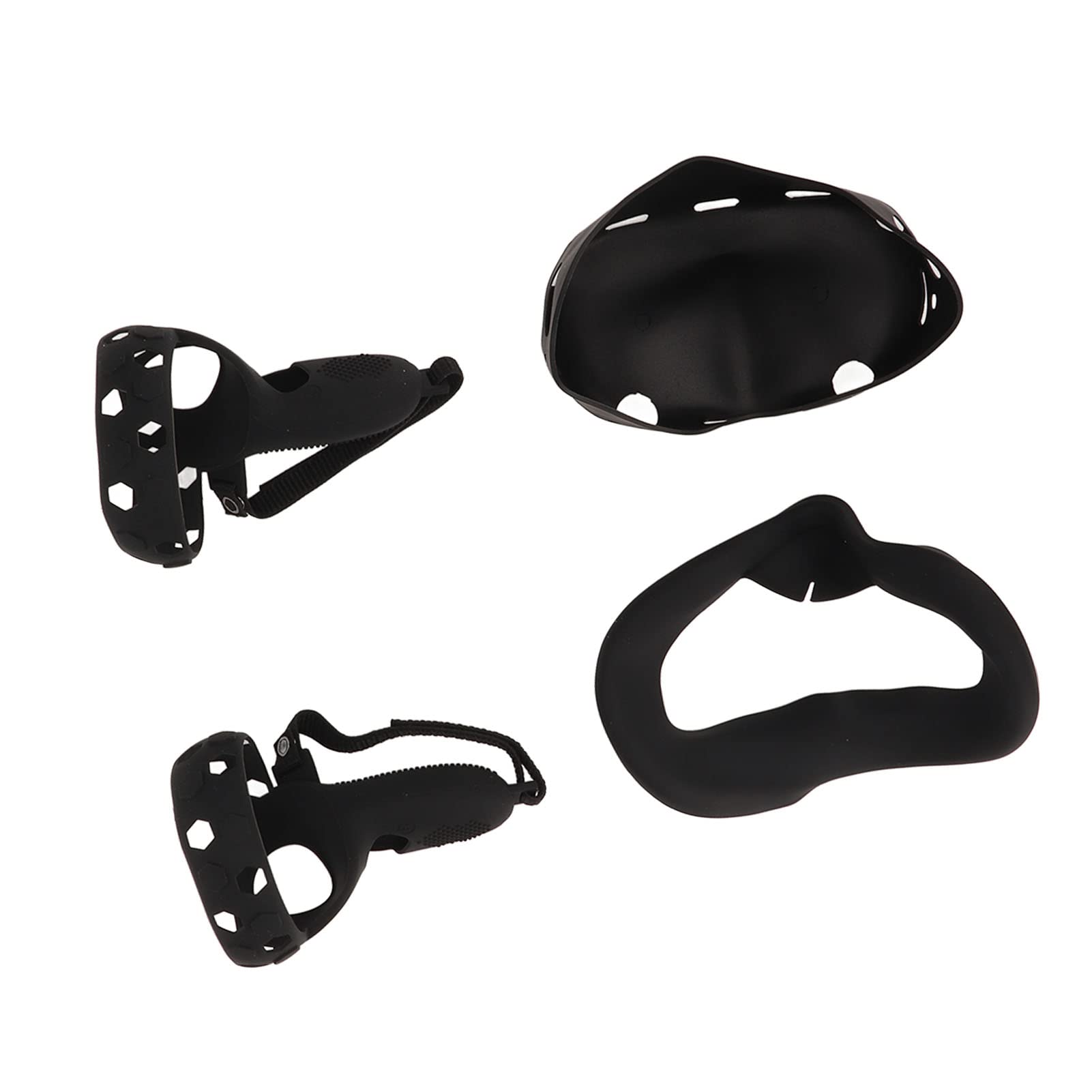 Set di coperture protettive in silicone per 2, custodia in silicone con lenti per il viso e impugnature per i controller, accessori in silicone antigraffio e