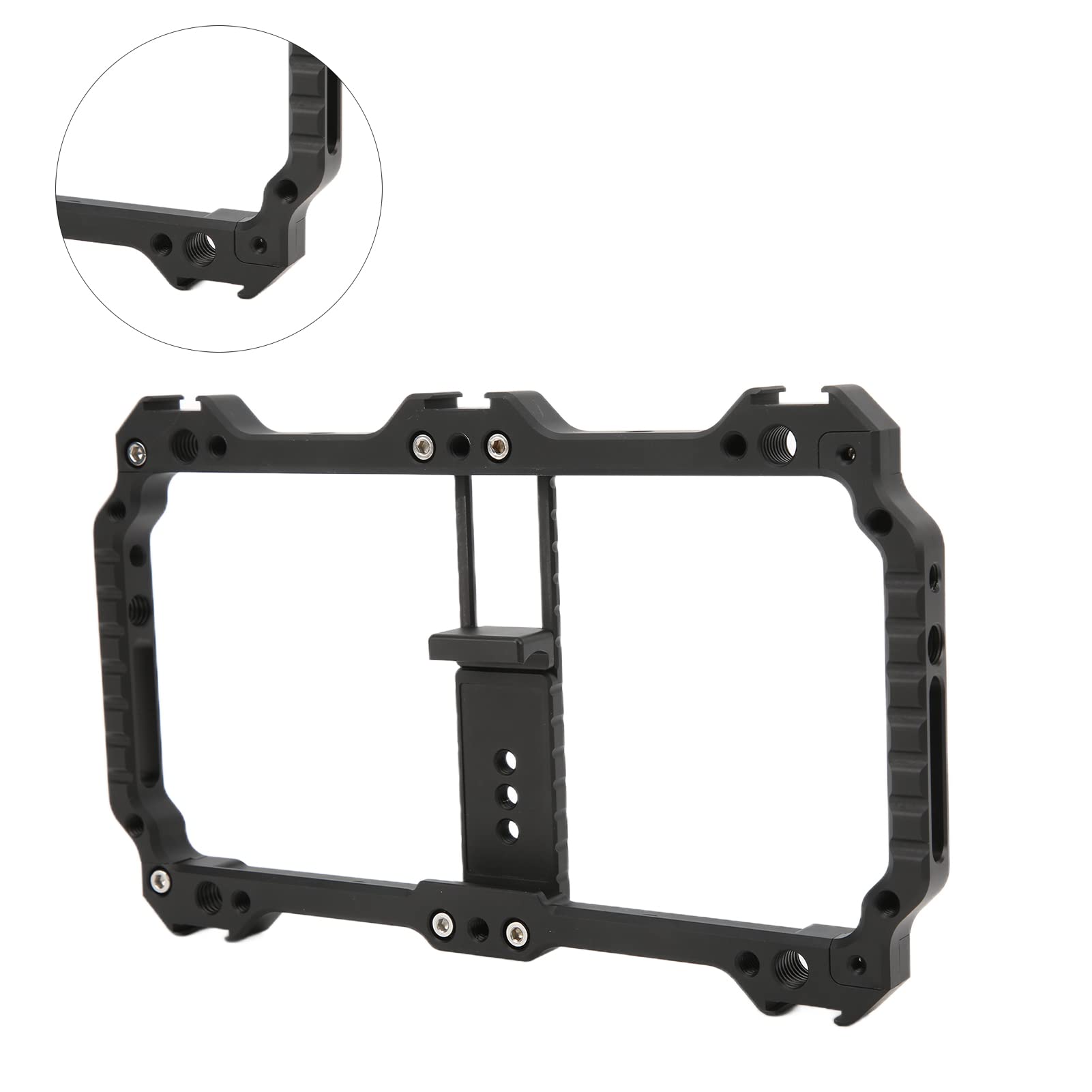 Lazmin112 Gabbia per Telefono Cellulare, Gabbia per Portatile Telefono per Video Riprese in Materia in Lega, Interfaccia Universali Multipli, per Videomaker Professionisti