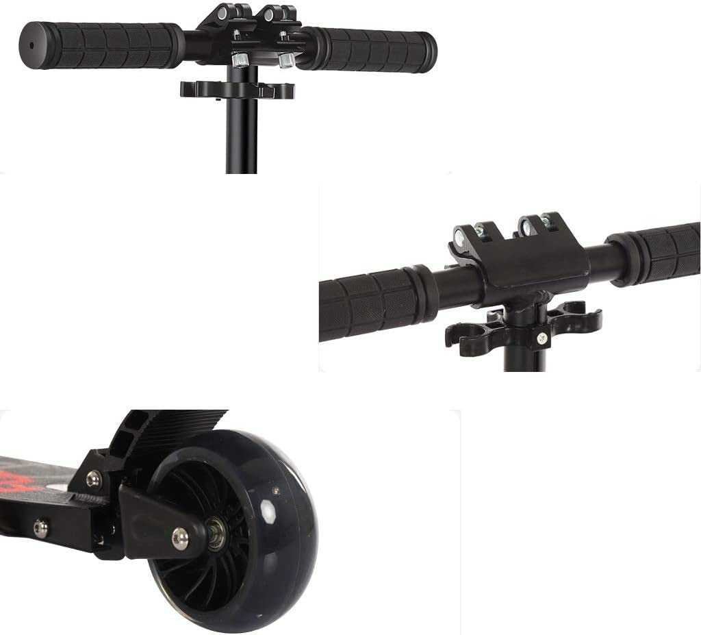 Trottinette Adulte Pliable 3 Roues Capacité 125kg Noir