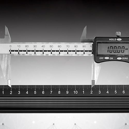 Miniatura 4 de Regla de aleación de aluminio con deflector protege las tiras antideslizantes, regla de medida de 203017.7 in en milímetros regla de corte recto