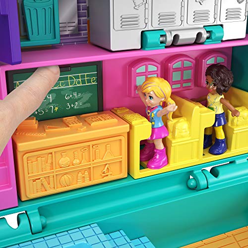 Polly Pocket GFM48 Pocket World Schulbuch Schatulle, Puppen Spielzeug ab 4 Jahren – Bild 8