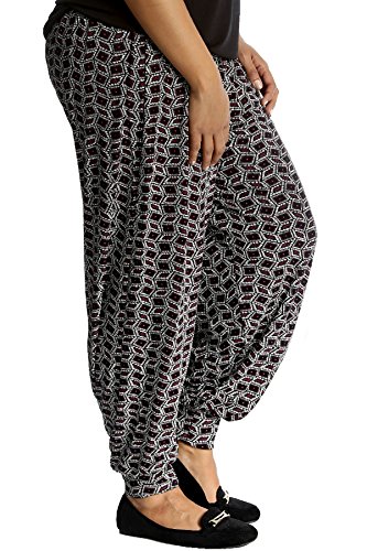 Preisvergleich Produktbild Nouvelle Collection Fliese Spiegel Druck Harem Hose Schwarz 60-62