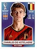 2022 Panini Stickers: Road to FIFA World Cup Qatar 2022#BEL12 Charles De Ketelaere Belgium Soccer Sticker