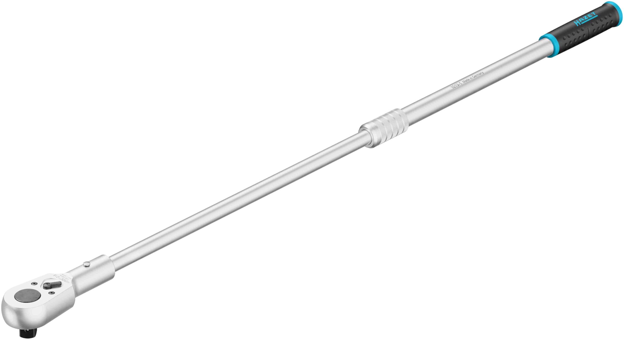 Hazet Carraca reversible 1016LG extensible 3/4 pulgadas 730 a 1130 mm, máx. 1800 Nm, 32 dientes, ángulo de accionamiento de 11,25 grados, cromado