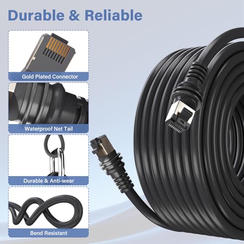 Cable Ethernet FTP de 100 pies para Starlink Gen 3 miniatura 3