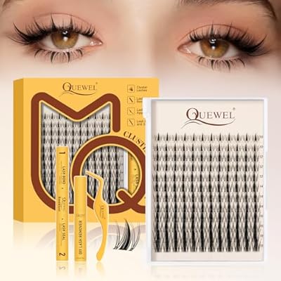 QUEWEL Fairy-Lash Clusters Kit, 144pcs Manga-La...