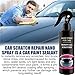 Peachloft Car Spray, Peachloft Nano Car Scratch Repair Spray, Nano Wipe Crystal Coating, fluxfade nano car spray, nuracoat nanos cars sprays with Wipe & Sponge (120ML-3PCS)