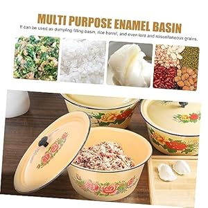   Enamels-Basin-Mixing-Bowls-with-Lid-Household-Enamel-Pot-Instant-Noodle-Bowl-Egg-Mixing-Bowl-Country-Noodle-Bowl-Household-Basin-Storage-Enamel-Container-Kitchen-Enamel-Pot-Hutch