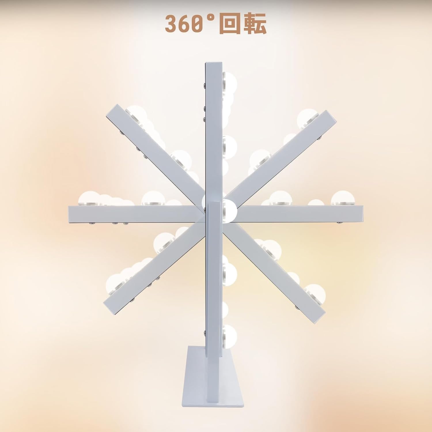 FENCHILIN 化粧鏡 三色LEDミラー 10倍拡大鏡