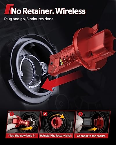 Image of Torchbeam H13 Fog Bulbs, 90000LM Pack of 2 | Super Bright 6500K Cool White Fog Lights, Plug & Play Quick Installation, Universal Vehicle Fit