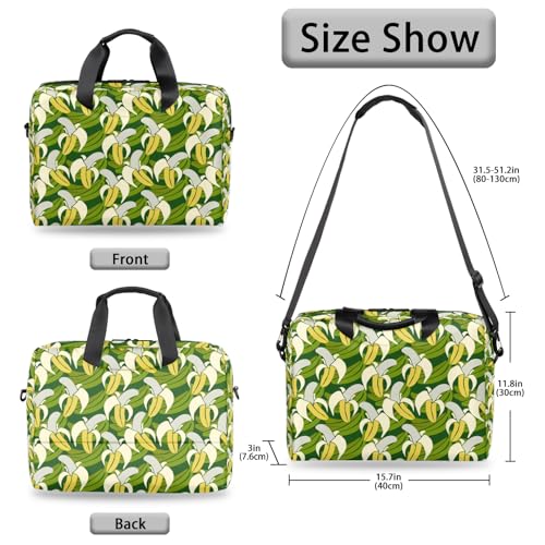 Bolso para portátil con patrón banana tropical 16 pulgadas miniatura 5