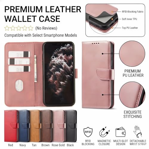 Housse iPhone 17e kaki en cuir avec rabat et sangle pour vos sorties - 3