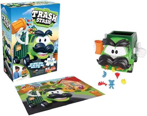 Miniatura 2 de Goliath Juego de basura con rompecabezas de 24 piezas  Llena el bote de basura, mira cómo se vierte en un camión de basura o camión Chucks It Up