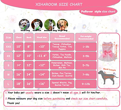 Msnfoasm 2Pack Pet Dog Tutu Skirt,Dog Tulle Spliced With Bow-Knot Dress For Small Girl Dogs Cats(Green&Pink L) #TOP1